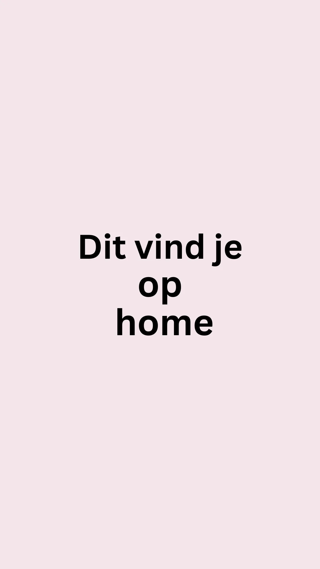 Hoe werkt de Homepage
